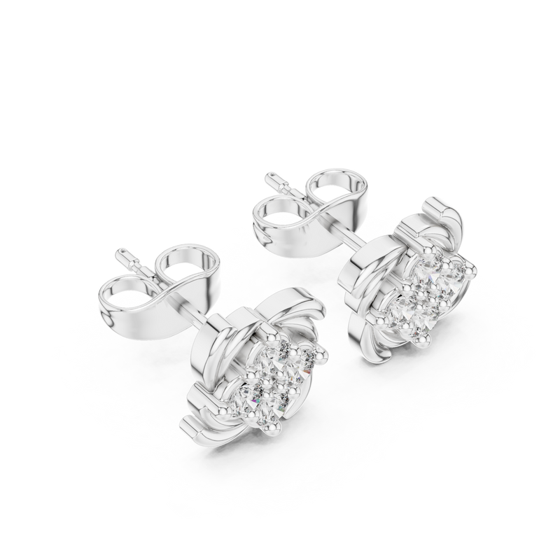 Earring 9#10023E - White Gold - Image