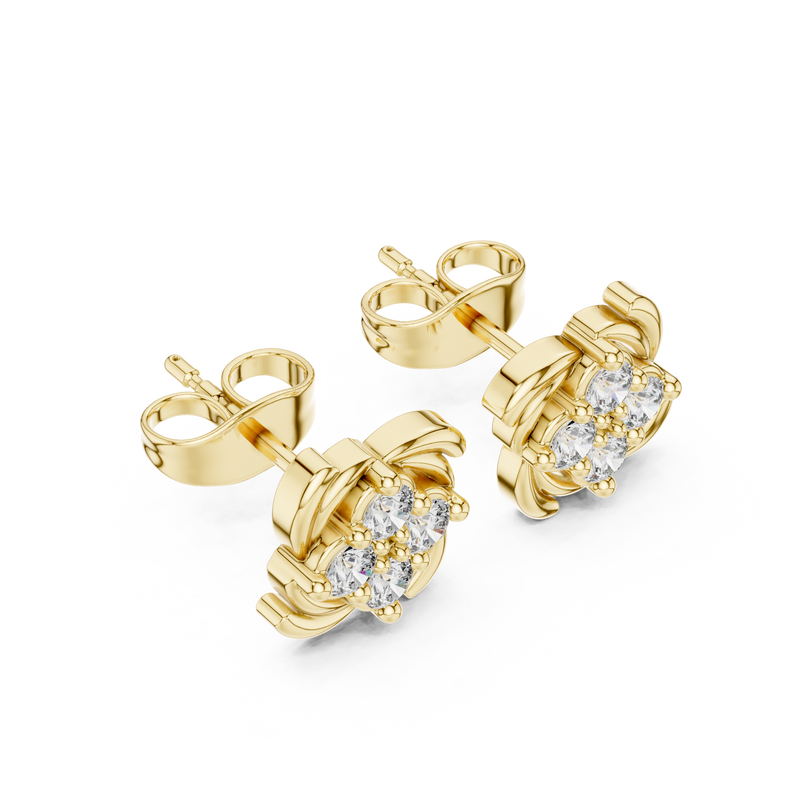 Earring 9#10023E - Yellow Gold - Image