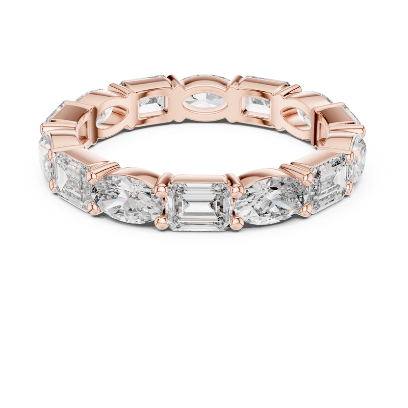 Ladies Ring 9#10023L_06 - Rose Gold - Image