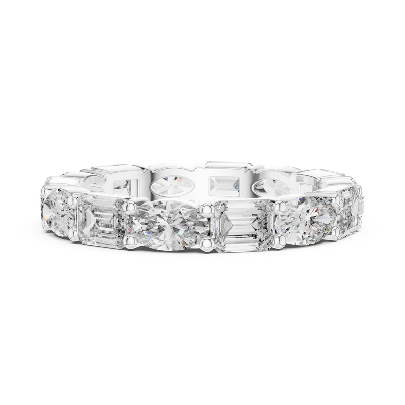 Ladies Ring 9#10023L_06 - White Gold - Image