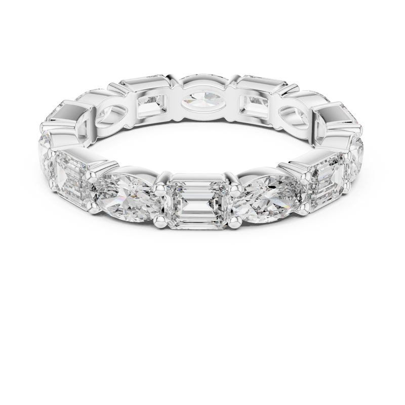 Ladies Ring 9#10023L_06 - White Gold - Image