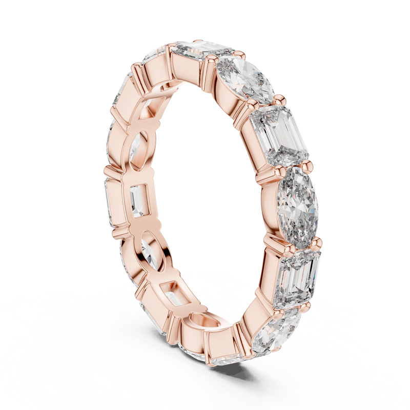 Ladies Ring 9#10023L_06 - Rose Gold - Image