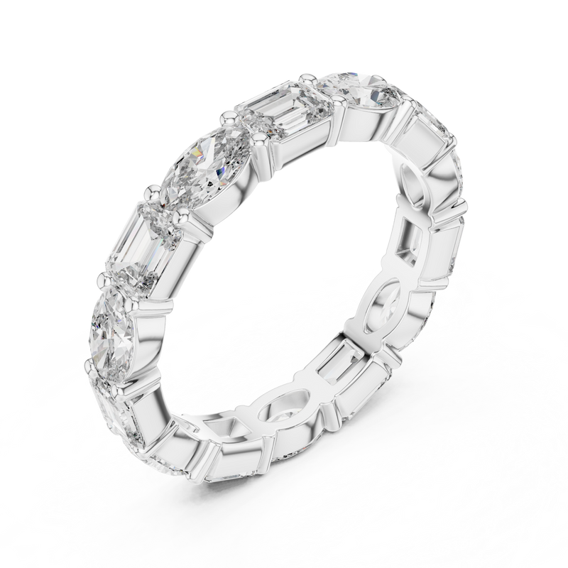 Ladies Ring 9#10023L_06 - White Gold - Image