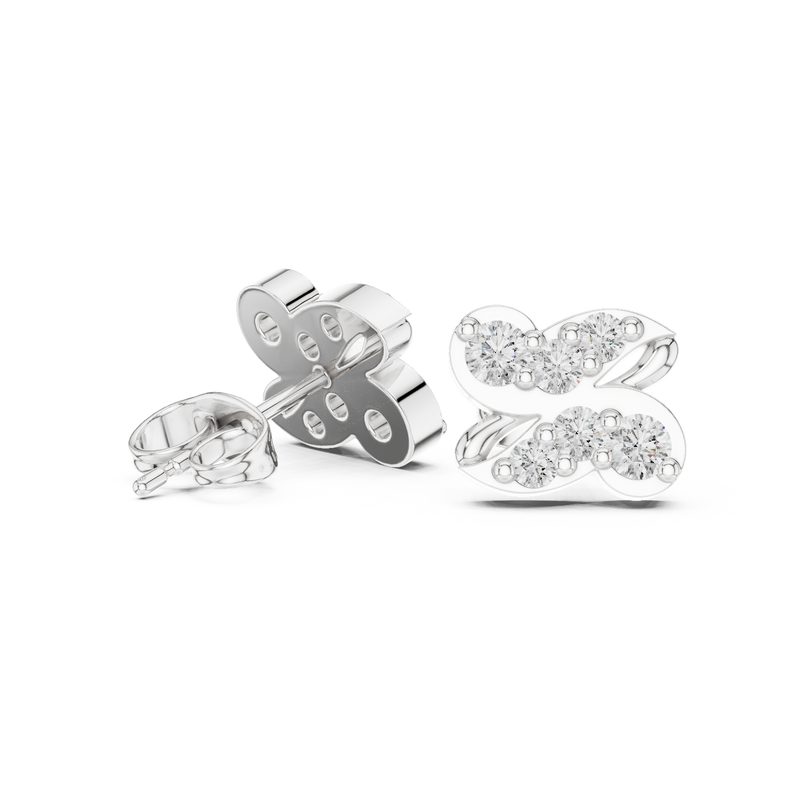 Earring 9#10024E - White Gold - Image