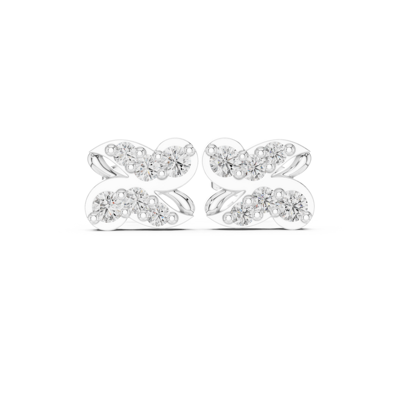 Earring 9#10024E - White Gold - Image