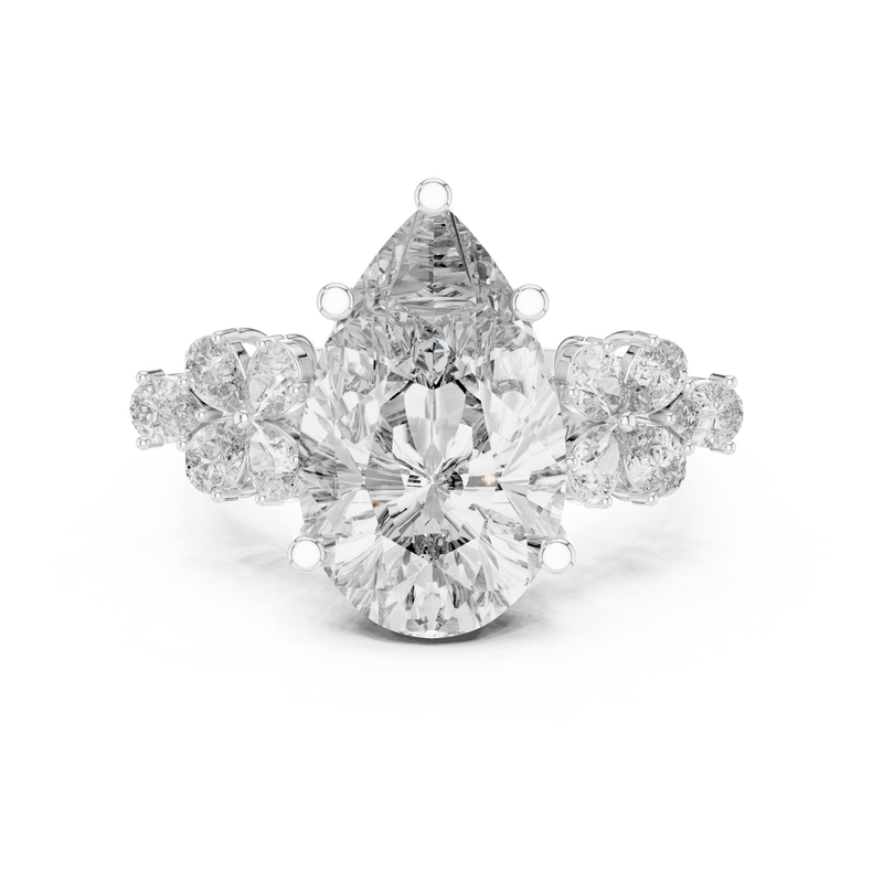 Ladies Ring 9#10024L_37 - White Gold - Image