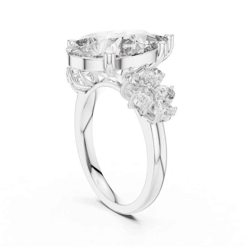 Ladies Ring 9#10024L_37 - White Gold - Image