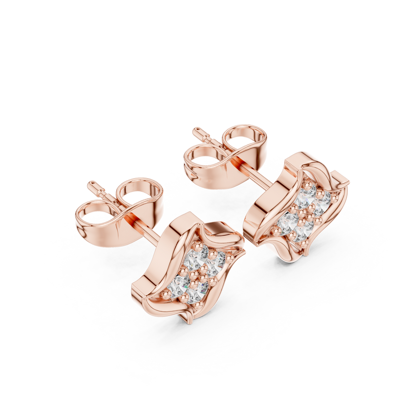 Earring 9#10025E@7 - Rose Gold - Image