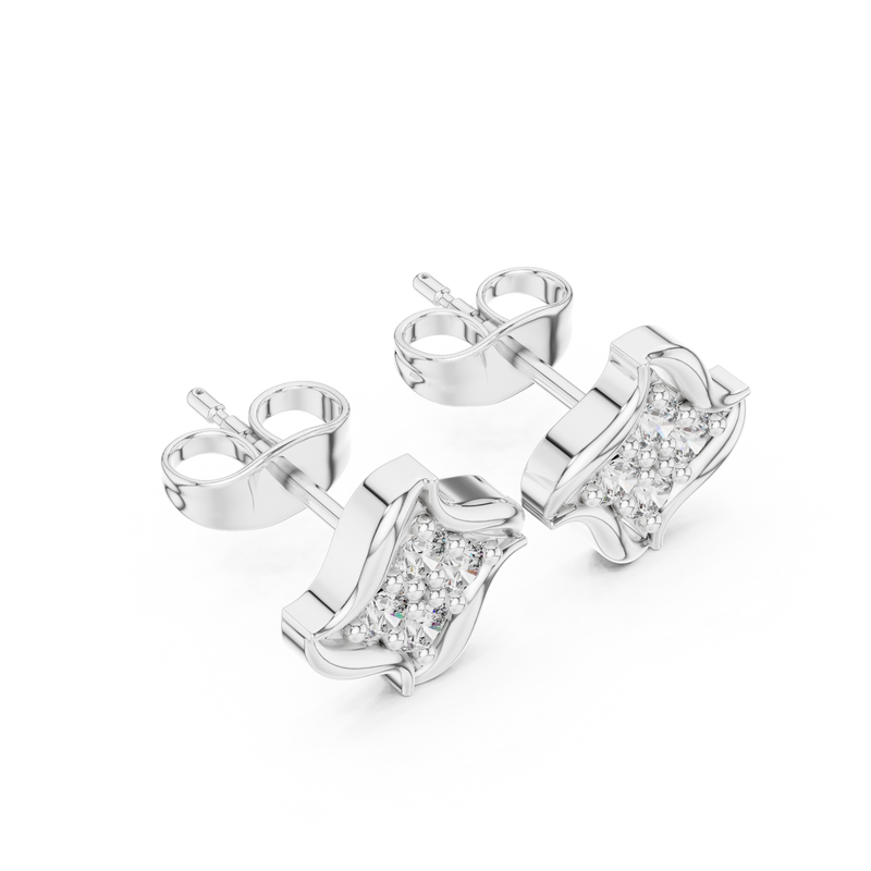 Earring 9#10025E@7 - White Gold - Image