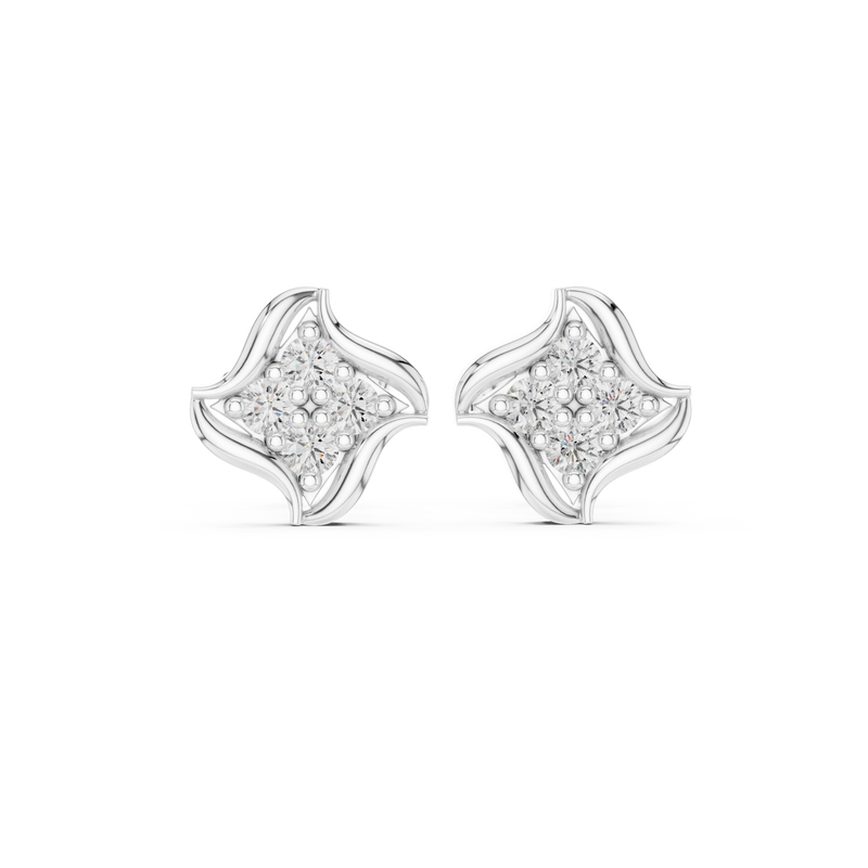 Earring 9#10025E@7 - White Gold - Image