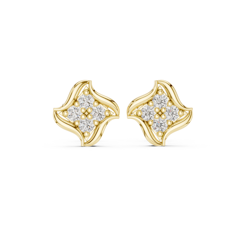 Earring 9#10025E@7 - Yellow Gold - Image