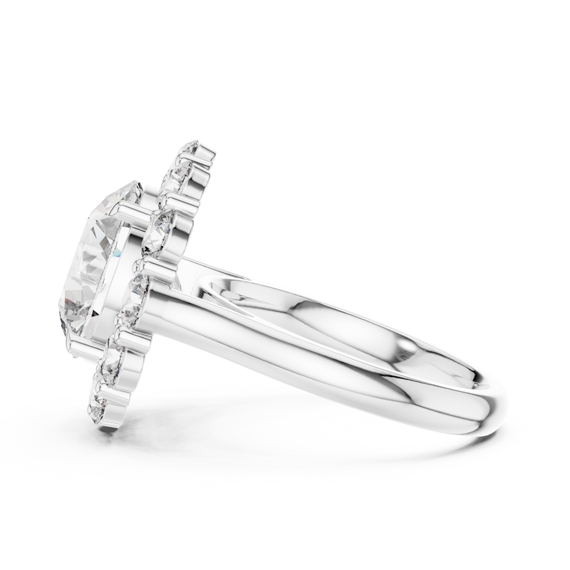Ladies Ring 9#10025L_09@7 - White Gold - Image