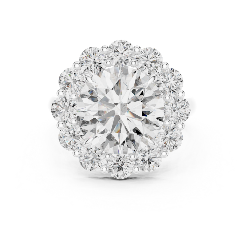 Ladies Ring 9#10025L_09@7 - White Gold - Image