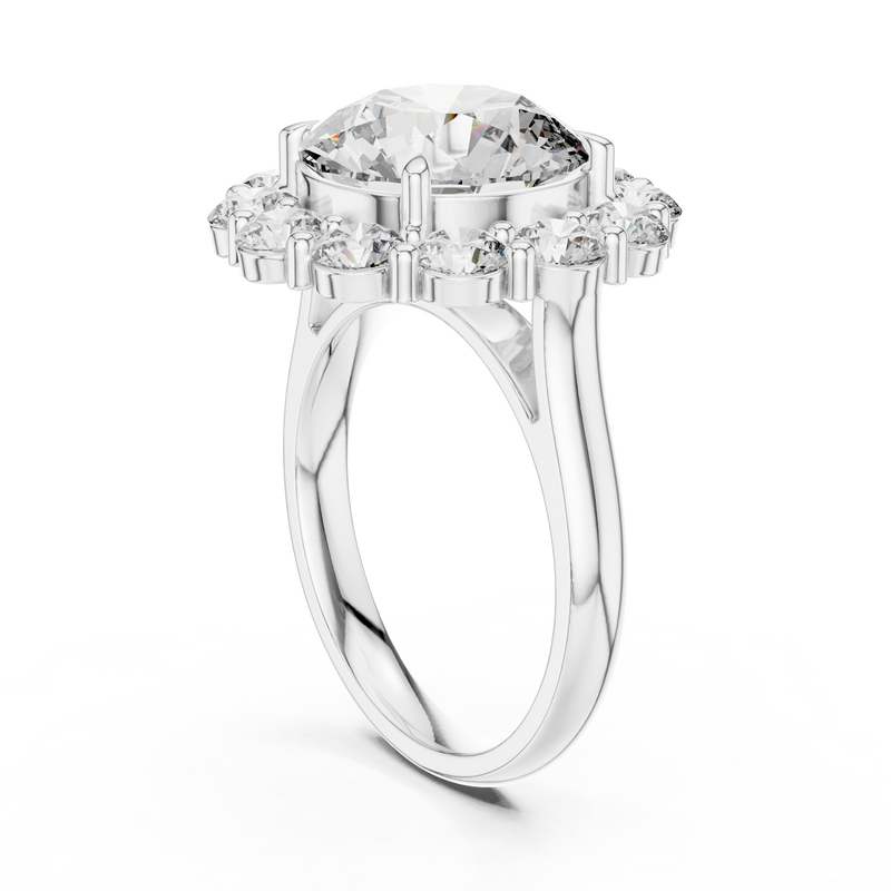 Ladies Ring 9#10025L_09@7 - White Gold - Image