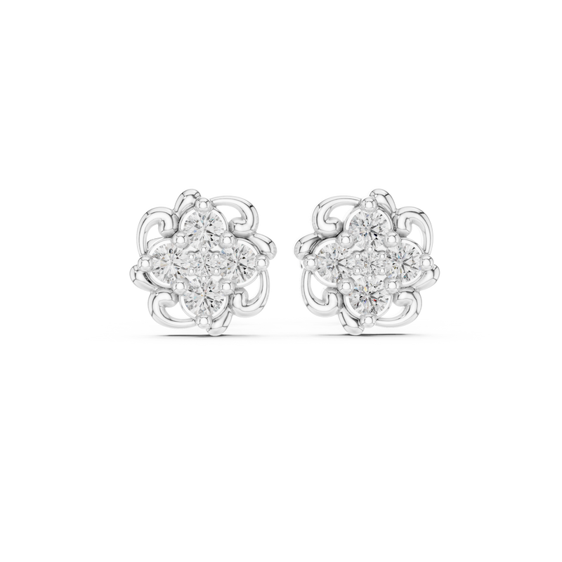 Earring 9#10026E - White Gold - Image