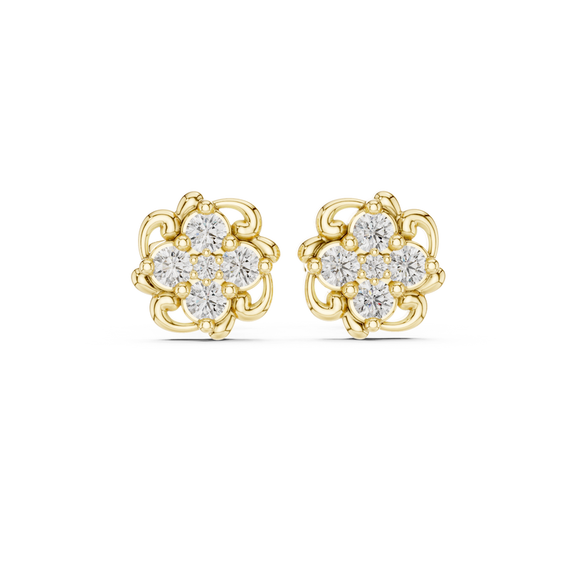 Earring 9#10026E - Yellow Gold - Image