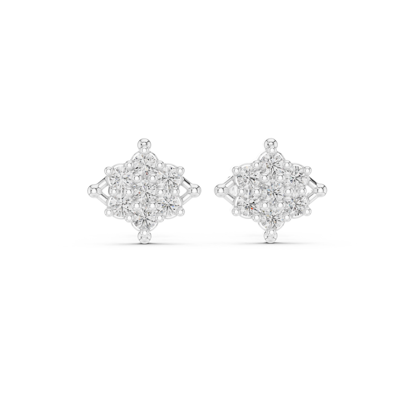 Earring 9#10027E - White Gold - Image