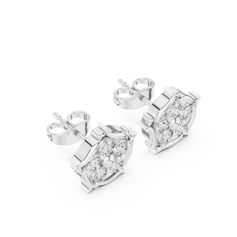 Earring 9#10028E - White Gold - Image