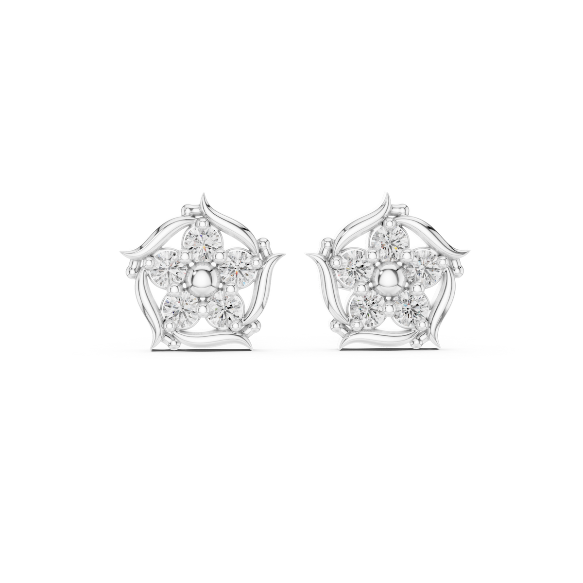 Earring 9#10028E - White Gold - Image
