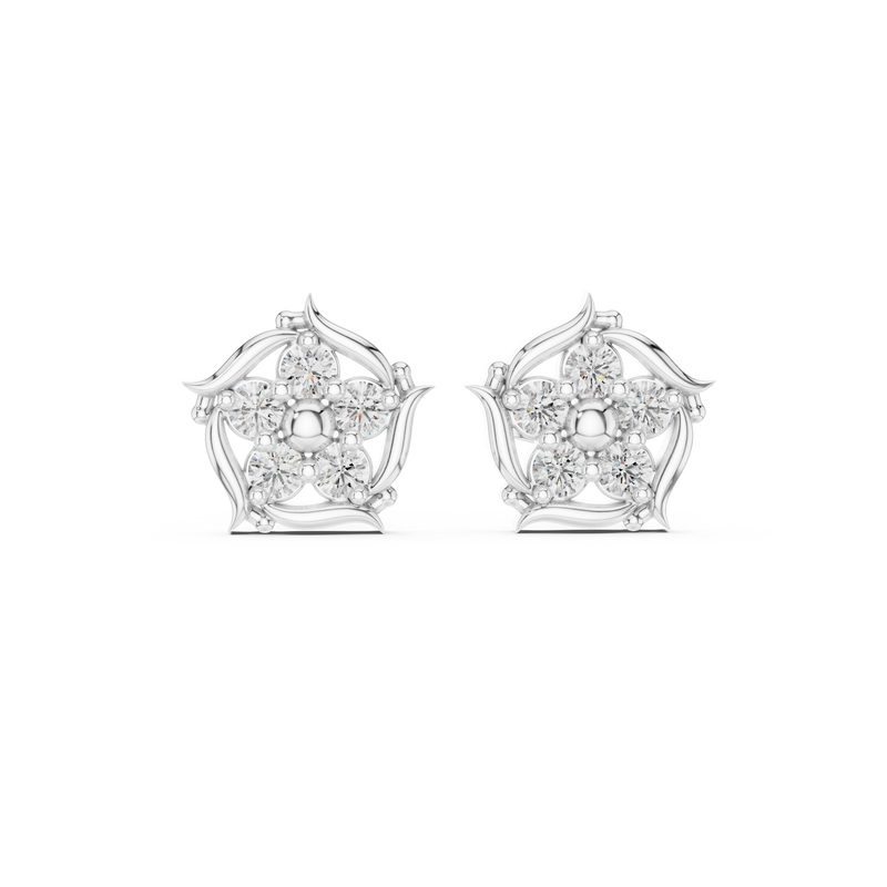 Earring 9#10028E - White Gold - Image