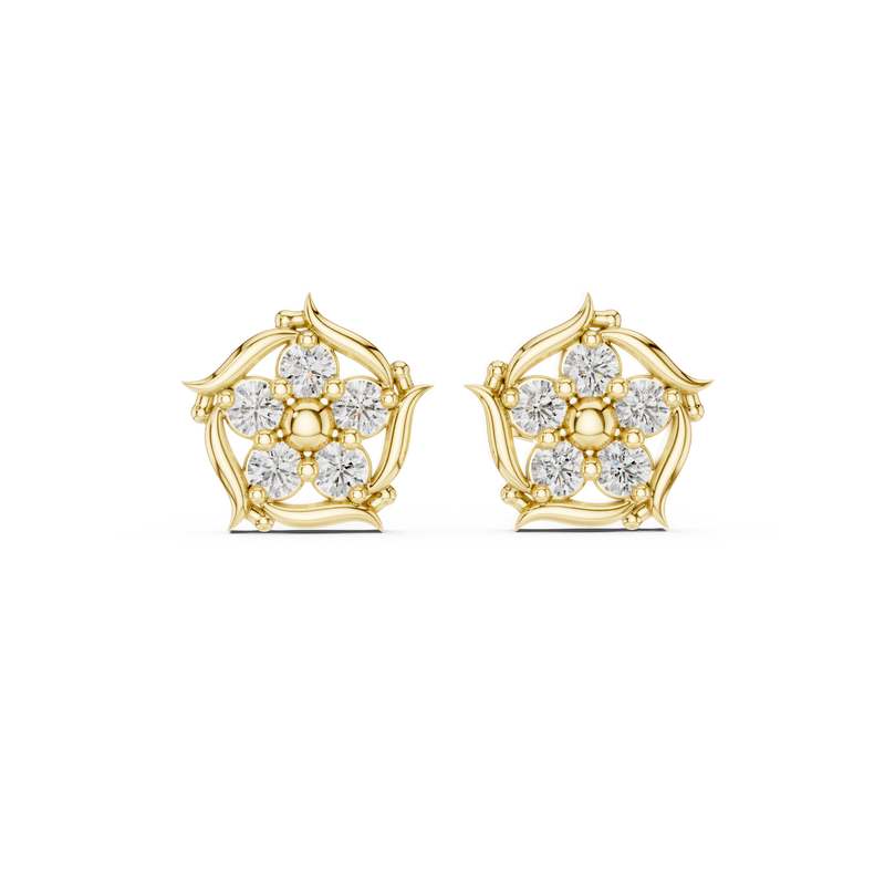 Earring 9#10028E - Yellow Gold - Image