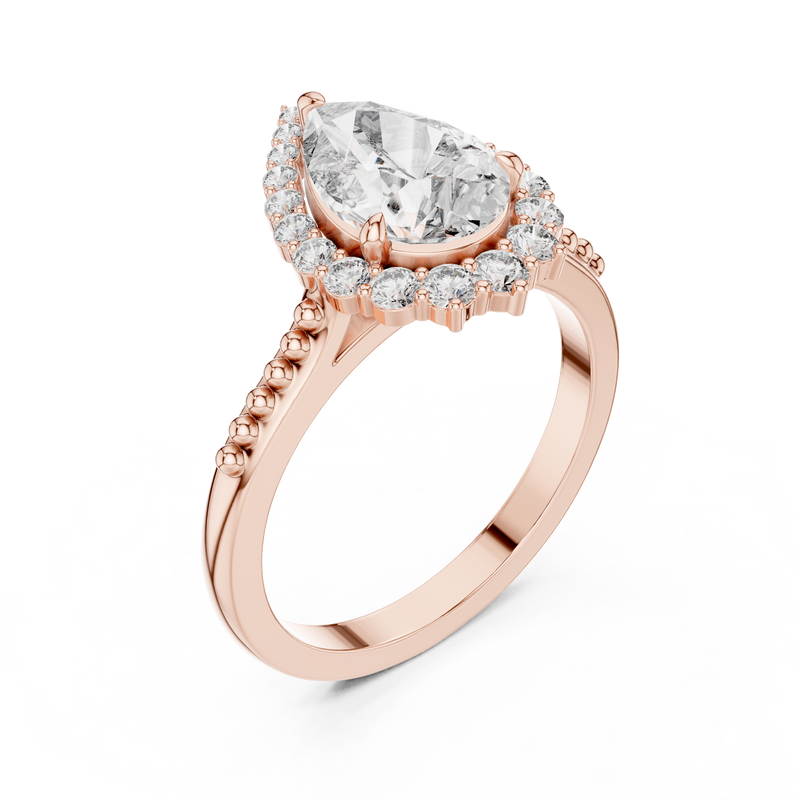 Ladies Ring 9#10028L_29 - Rose Gold - Image