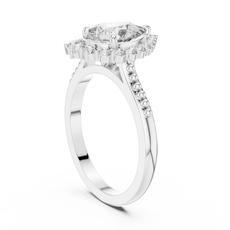 Ladies Ring 9#10028L_29 - White Gold - Image
