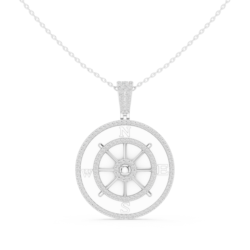 Pendant 9#10028P@7 - White Gold - Image