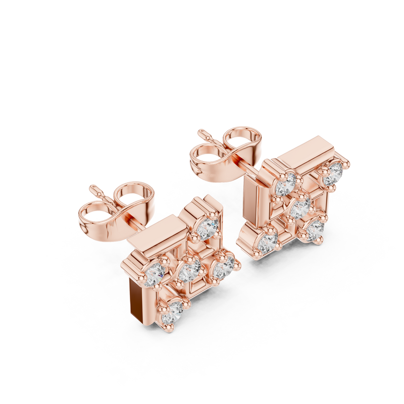 Earring 9#10029E@7 - Rose Gold - Image
