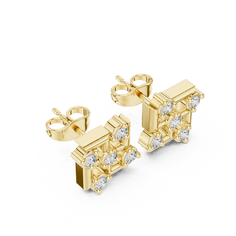 Earring 9#10029E@7 - Yellow Gold - Image