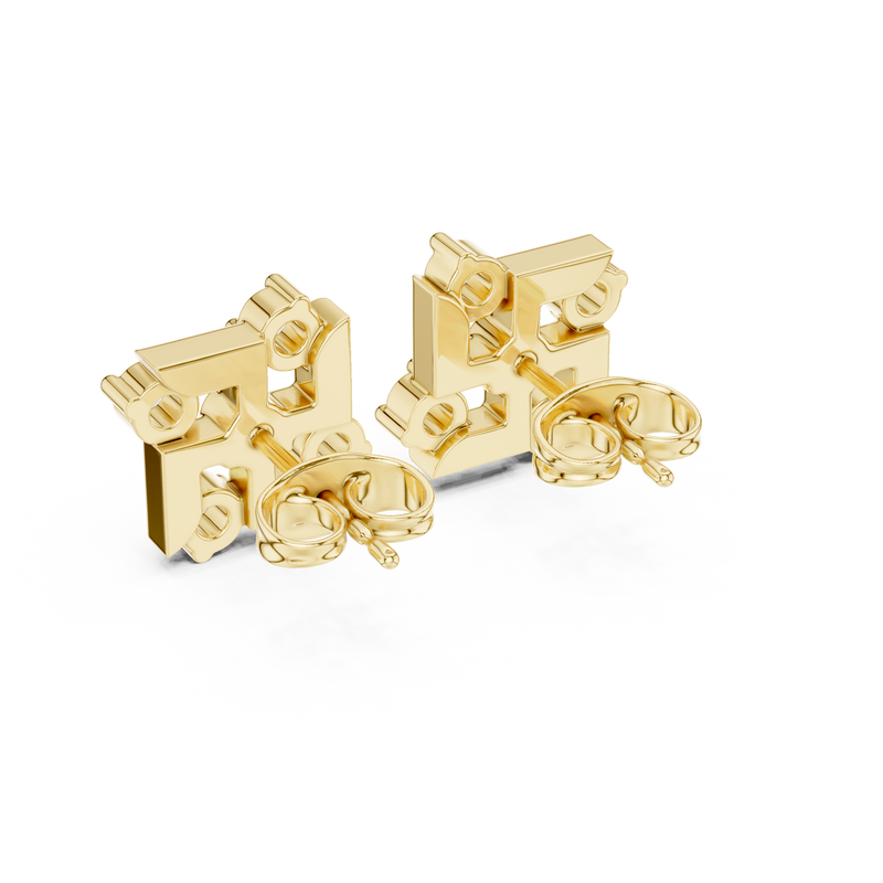 Earring 9#10029E@7 - Yellow Gold - Image