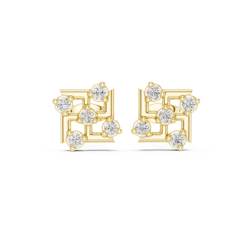Earring 9#10029E@7 - Yellow Gold - Image