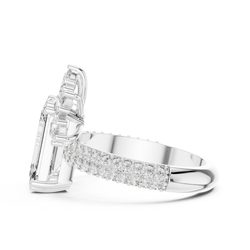 Ladies Ring 9#10029L_25 - White Gold - Image