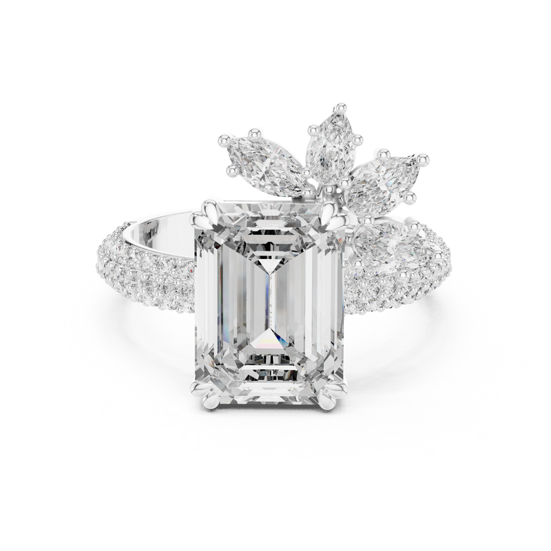 Ladies Ring 9#10029L_25 - White Gold - Image