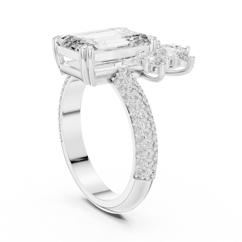 Ladies Ring 9#10029L_25 - White Gold - Image