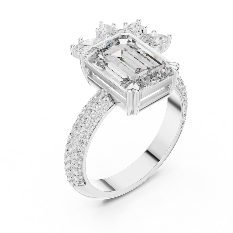 Ladies Ring 9#10029L_25 - White Gold - Image