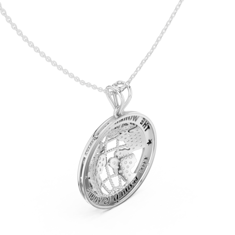 Pendant 9#10029P@7 - White Gold - Image