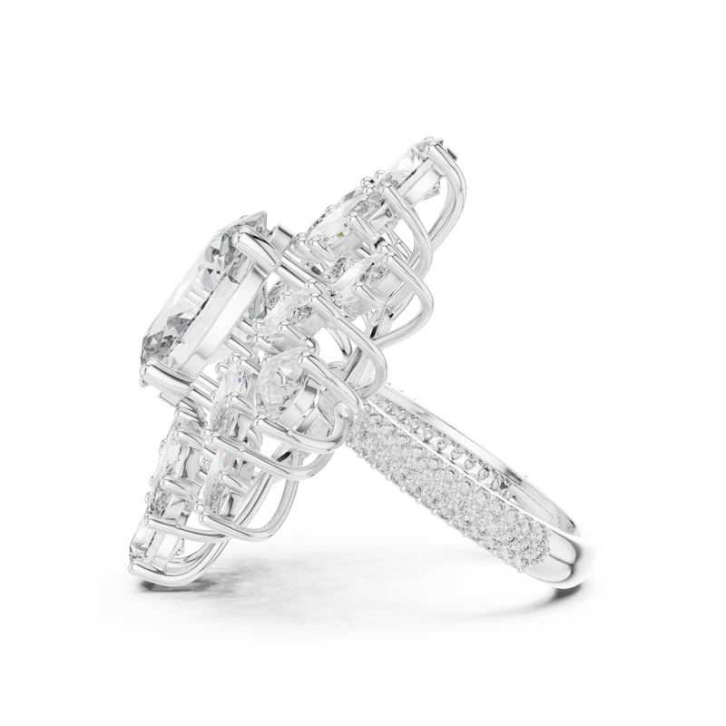 Ladies Ring 9#10030L_36@7 - White Gold - Image