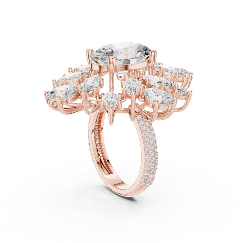 Ladies Ring 9#10030L_36@7 - Rose Gold - Image