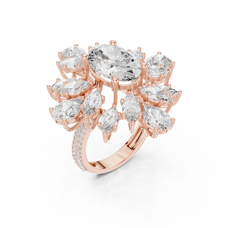 Ladies Ring 9#10030L_36@7 - Rose Gold - Image