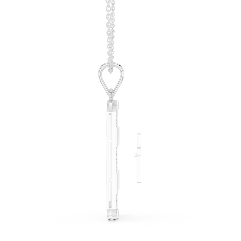 Pendant 9#10030P@7 - White Gold - Image