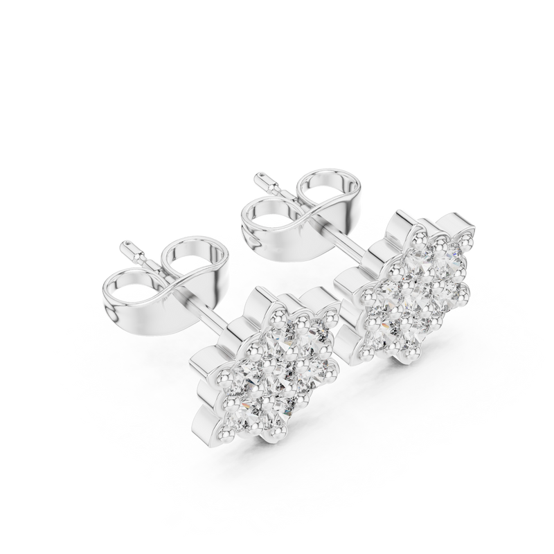 Earring 9#10031E - White Gold - Image