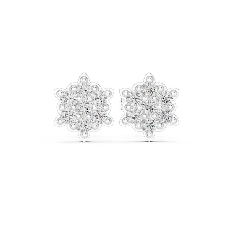 Earring 9#10031E - White Gold - Image