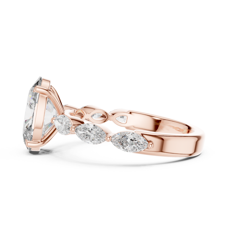 Ladies Ring 9#10031L_SS9@7 - Rose Gold - Image