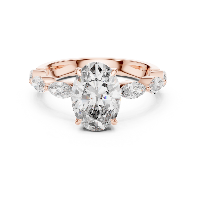 Ladies Ring 9#10031L_SS9@7 - Rose Gold - Image