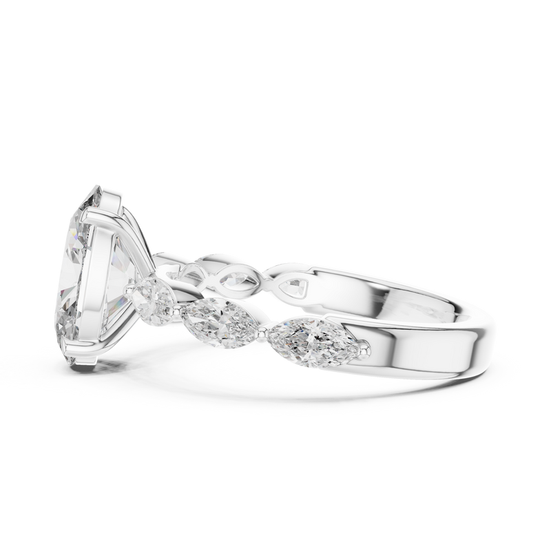 Ladies Ring 9#10031L_SS9@7 - White Gold - Image
