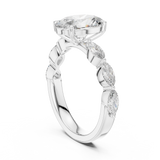 Ladies Ring 9#10031L_SS9@7 - White Gold - Image