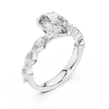 Ladies Ring 9#10031L_SS9@7 - White Gold - Image