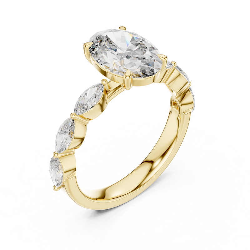Ladies Ring 9#10031L_SS9@7 - Yellow Gold - Image
