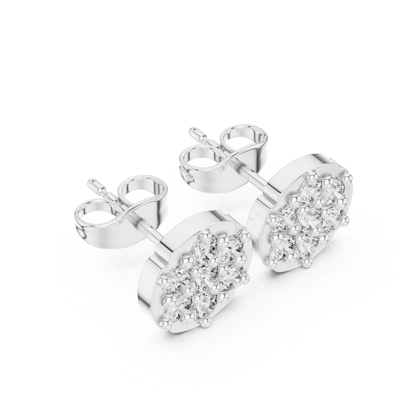 Earring 9#10032E - White Gold - Image